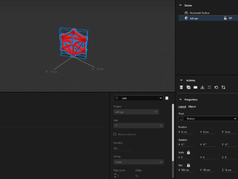 IXD logo in Adobe Aero